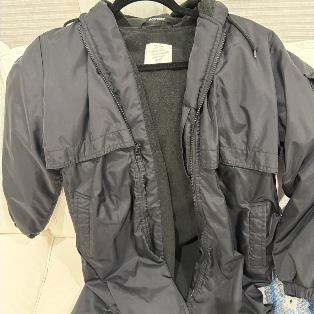 Adoretex Black Insulated Hooded Jacket